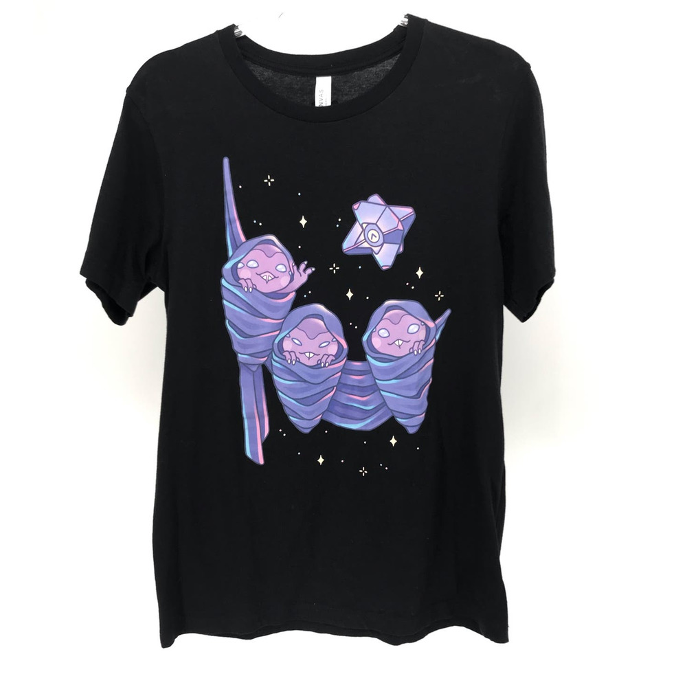 Bungie Alien Graphic Black Short Sleeve T-Shirt Size M